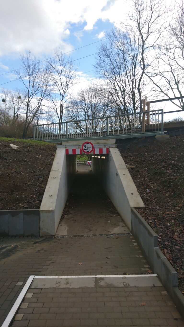 Behelfsbrücke Herrenbergstraße in Aachen.