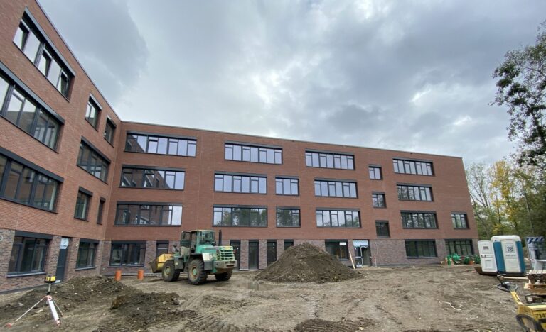 Neubau Heisenberg-Gymnasium in Gladbeck - Baustelle.