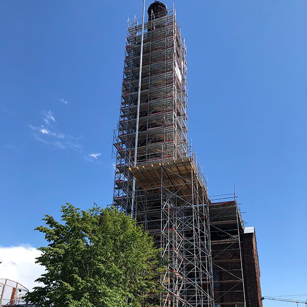 Theaterwerkstätten Bonn - Denkmalgerechte Sanierung historischer Schornstein.
