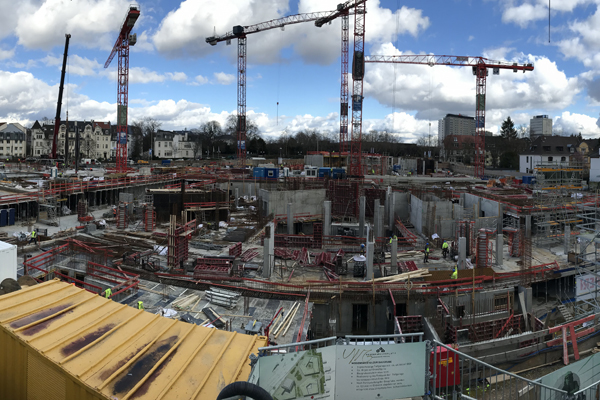 Neuer Kanzlerplatz in Bonn - Baukräne.