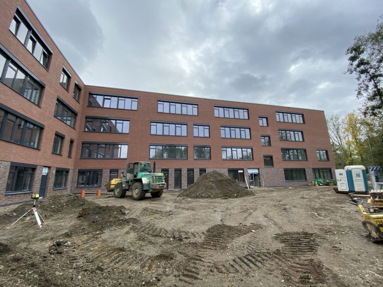 Neubau Heisenberg-Gymnasium in Gladbeck - Baustelle.