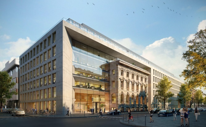 Bürogebäude Fürst & Friedrich in Düsseldorf - Visualisierung.
