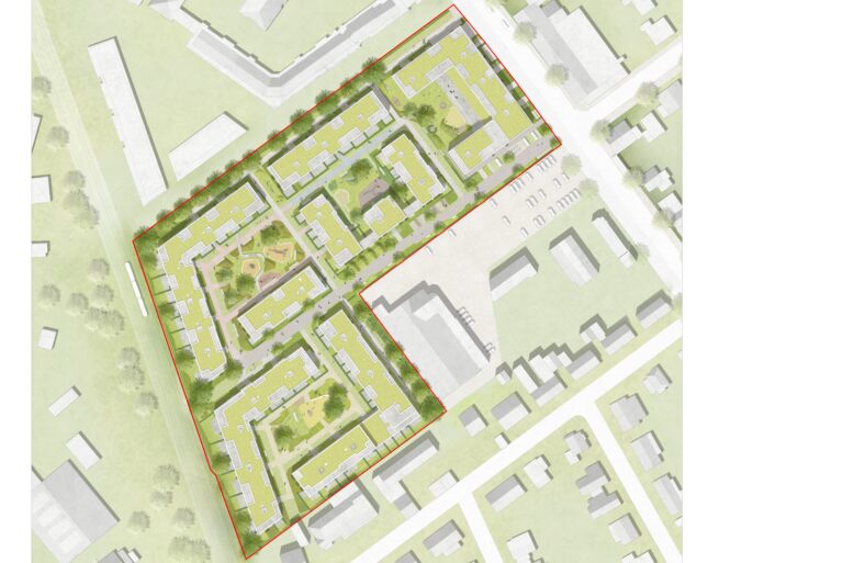 Wohnquartier Ringviertel (BIM) - Lageplan.