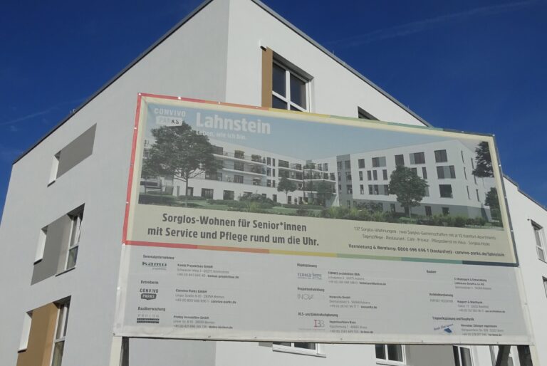 Rheinquartier Lahnstein - Bauschild.