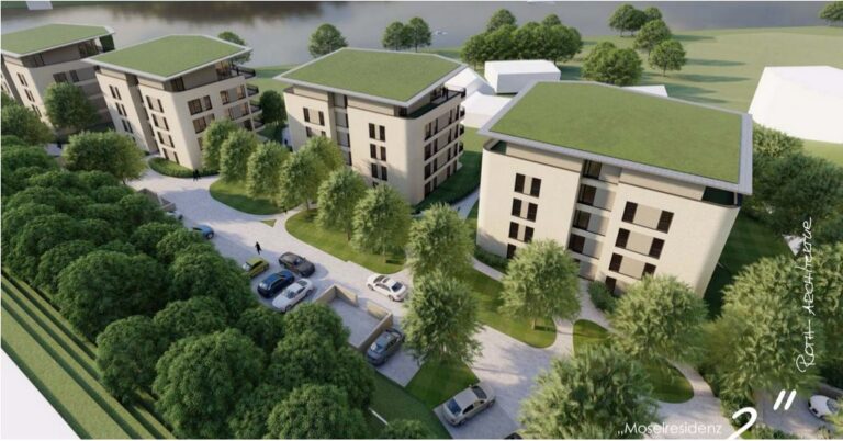 Neubau Moselresidenz Bellevue 2 in Bullay - Visualisierung.