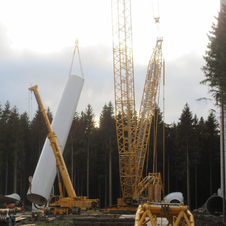 Neubau EnBW Windpark Neuendorf.