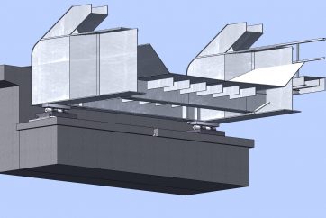 3D-Modell Konstruktion Brücke Herforder Straße in Lage.