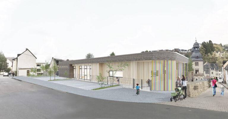 Neubau Kita Wildburg - Visualisierung.