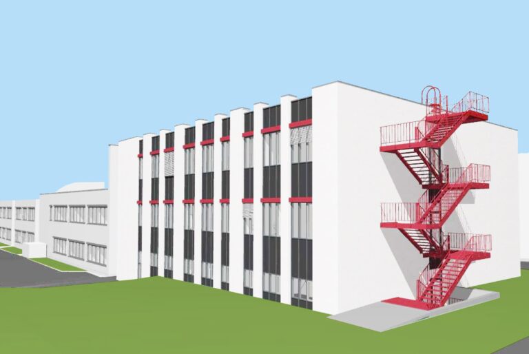 Visualisierung TAKASAGO Labor- und Bürogebäude in Zülpich.