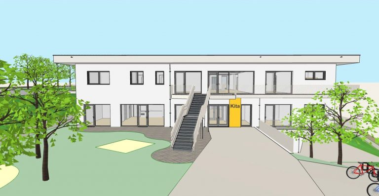 Neubau Kita Hasslinghausen - Visualisierung.