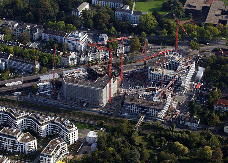 Neuer Kanzlerplatz Bonn - Luftbild Baustelle.