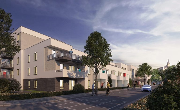 Visualisierung Stadtquartier Haufeld in Siegburg.