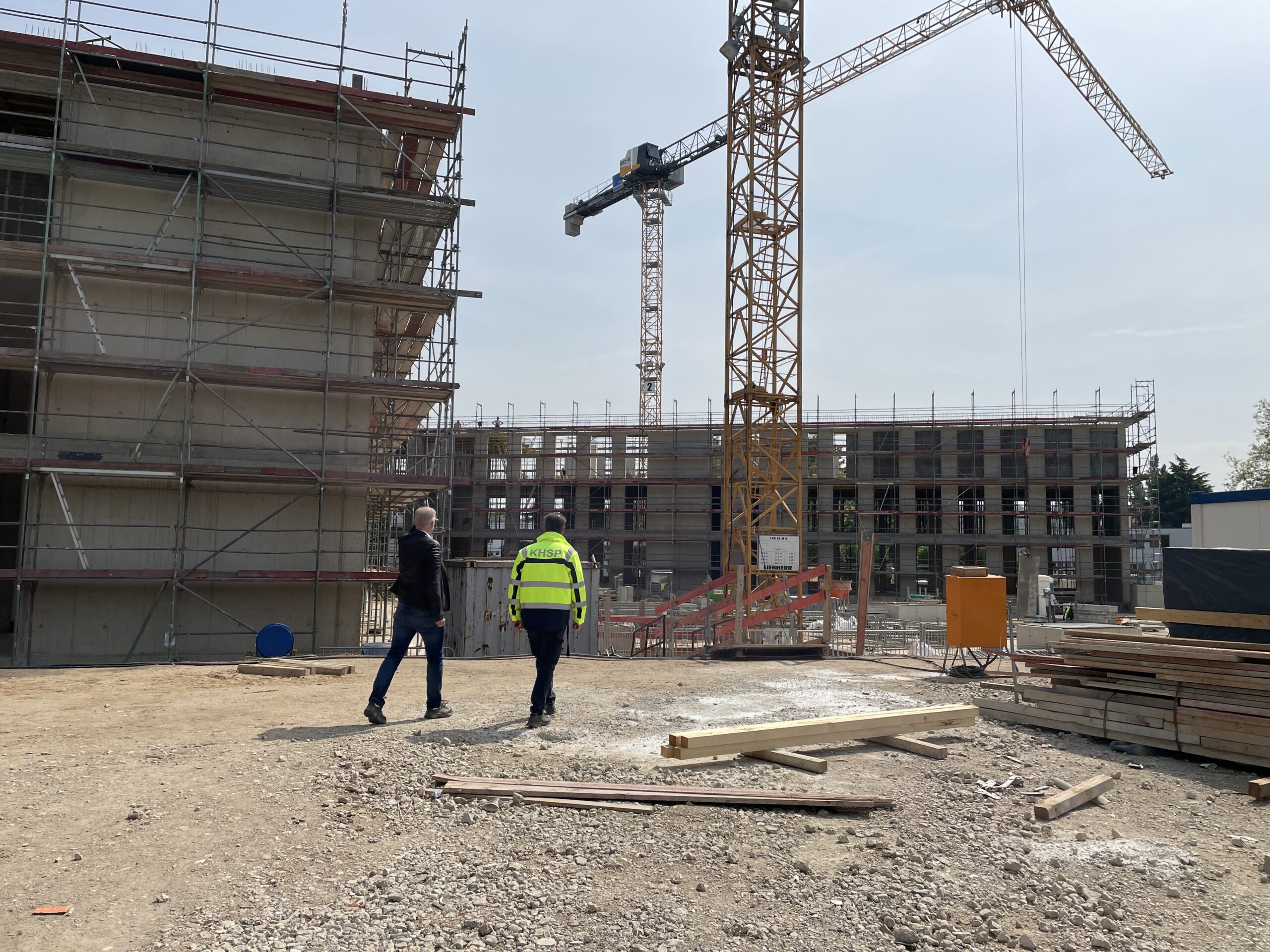Bemusterung auf der HZI-Baustelle